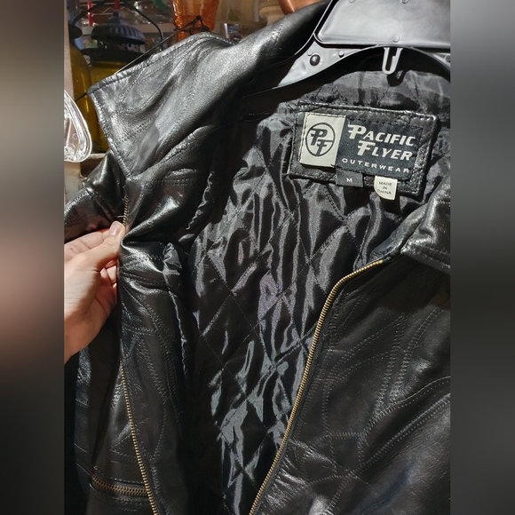 Vintage geniune leather jacket Pacific Flyer - Picture 6 of 15